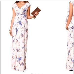 Tiffany Rose Maternity White Floral Maxi Dress